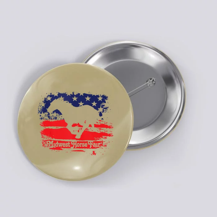 Midwest Horse Fair Redwhiteblue Flag Button