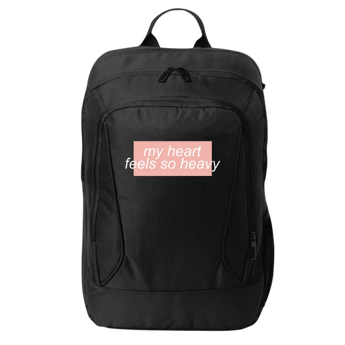 My Heart Feels So Heavy City Backpack