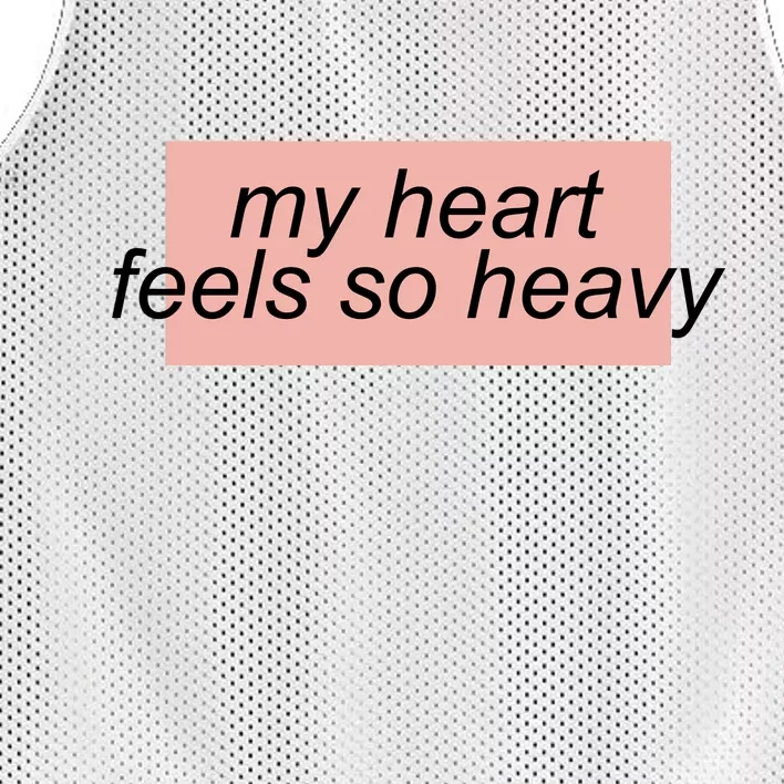 My Heart Feels So Heavy Mesh Reversible Basketball Jersey Tank