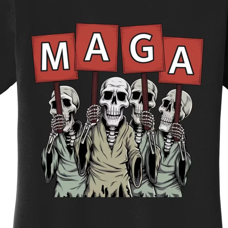 Maga Halloween Funny Halloween Trump Republican Women's T-Shirt