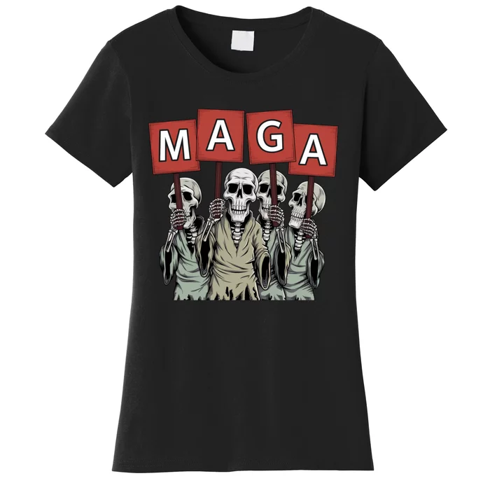 Maga Halloween Funny Halloween Trump Republican Women's T-Shirt