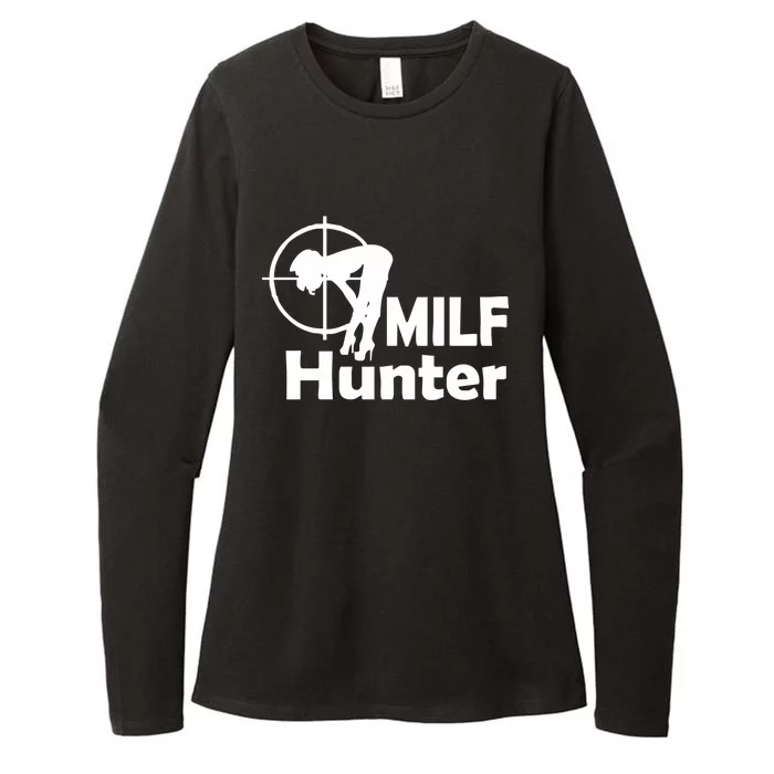 MILF Hunter | Funny Adult Humor Joke For Men Who Love Milfs Womens CVC Long Sleeve Shirt