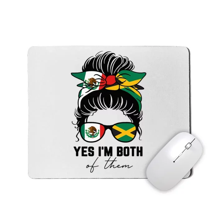 MexicanJamaican Heritage Flag Mousepad