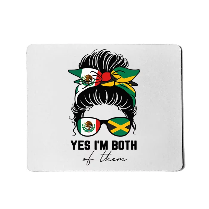 MexicanJamaican Heritage Flag Mousepad