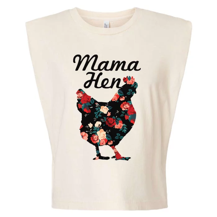 Mama Hen Funny Mothers Day Chicken Mom Farmer Farm Gift Garment-Dyed Women's Muscle Tee