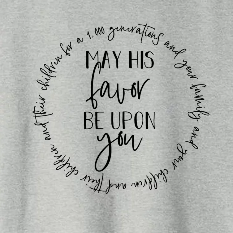 May His Favor Be Upon You The Blessing 1 000 Generations Gift Women's Crop Top Tee