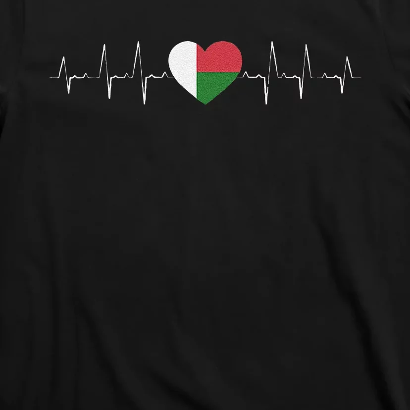 Madagascar Heartbeat Flag T-Shirt