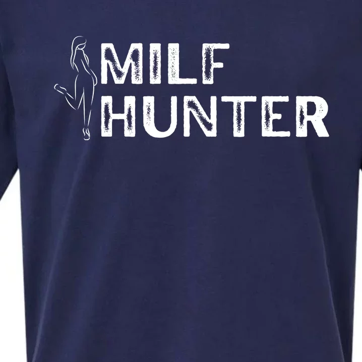 Milf Hunter Funny Adult Humor Gift Sueded Cloud Jersey T-Shirt