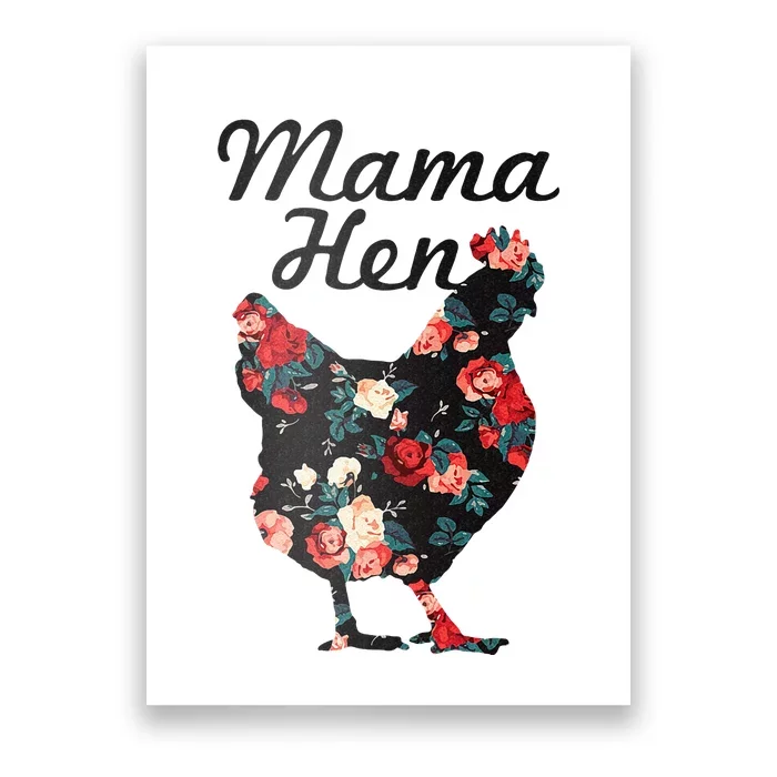 Mama Hen Funny Mothers Day Chicken Mom Farmer Farm Gift Poster