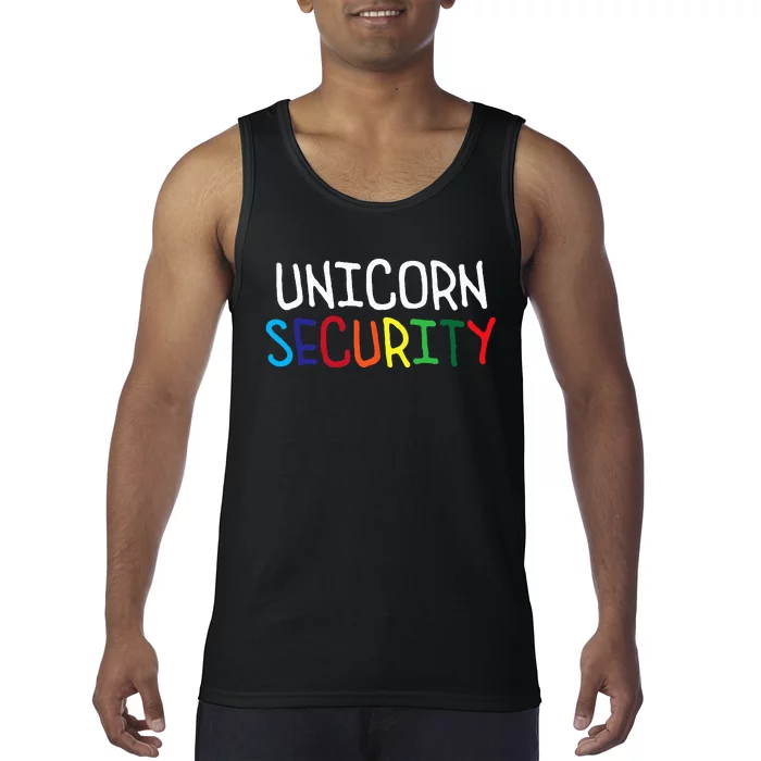 Magical Halloween Family Costume Set Unicorn Security Squad Tank Top