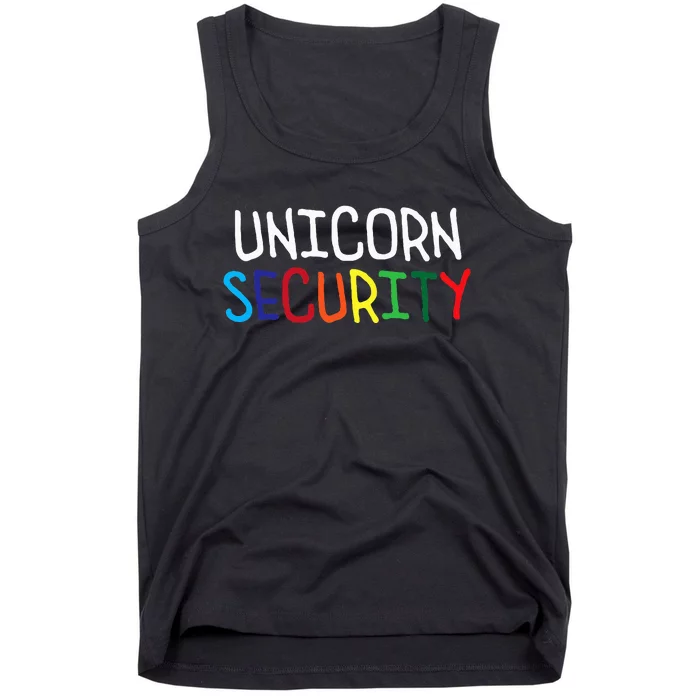 Magical Halloween Family Costume Set Unicorn Security Squad Tank Top