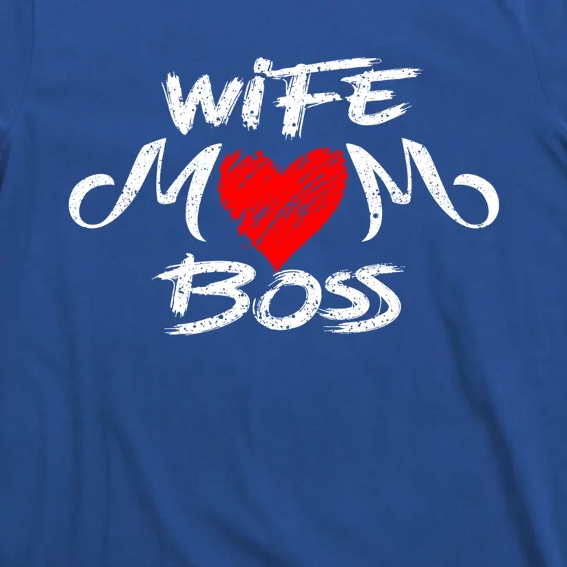 Mom´s Heart For Mother's Day With Statet Wife Mom Boss Gift T-Shirt