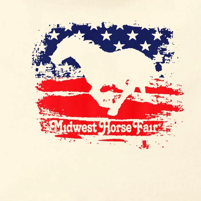 Midwest Horse Fair Redwhiteblue Flag Zip Tote Bag