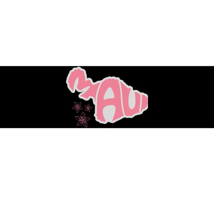 Maui Hawaii Floral Bumper Sticker