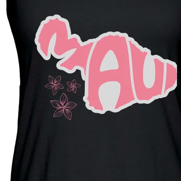 Maui Hawaii Floral Ladies Essential Flowy Tank