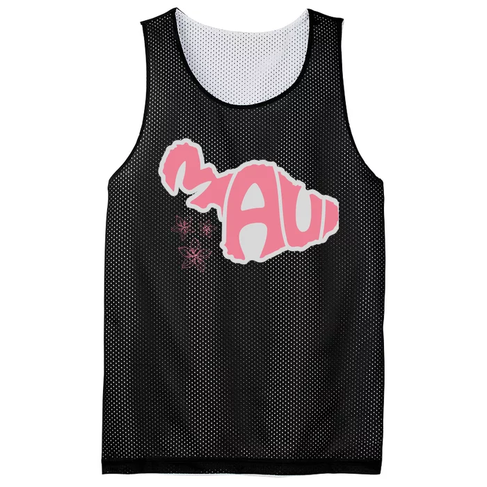 Maui Hawaii Floral Mesh Reversible Basketball Jersey Tank