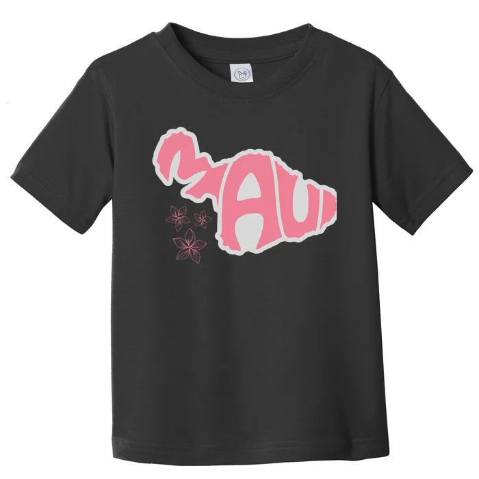 Maui Hawaii Floral Toddler T-Shirt