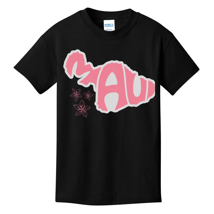 Maui Hawaii Floral Kids T-Shirt