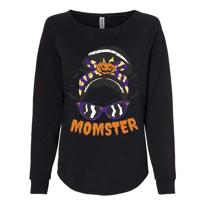 Momster Halloween Gift For Mom Womens California Wash Sweatshirt