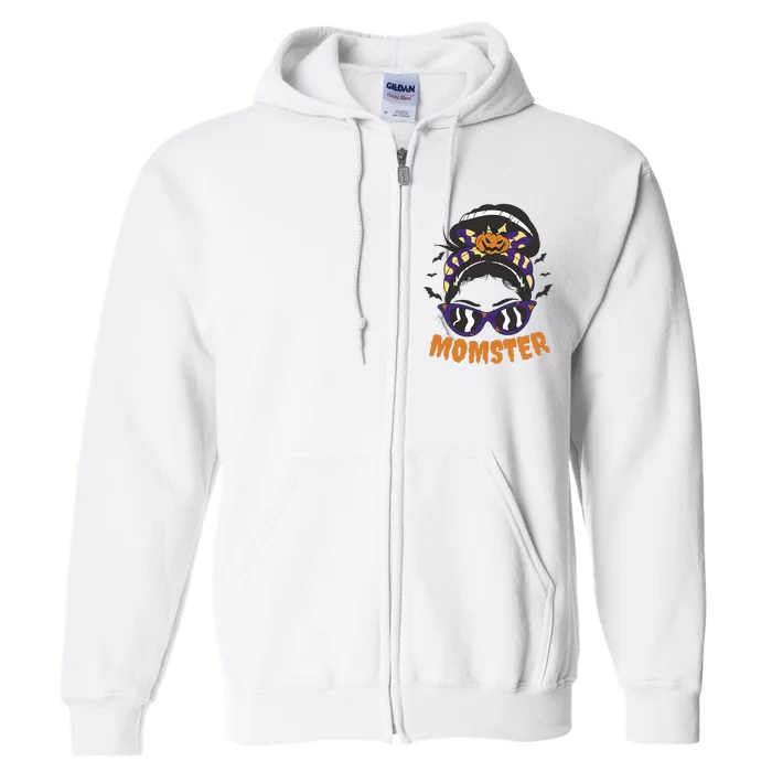 Momster Halloween Gift For Mom Full Zip Hoodie