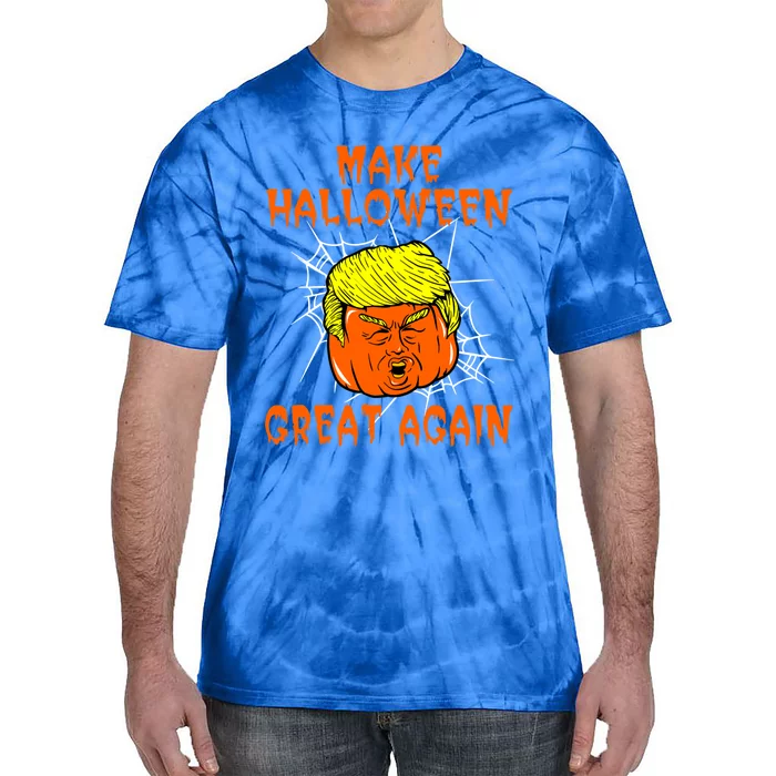 Make Halloween Great Again Halloween Party Trumpkin Gift Tie-Dye T-Shirt