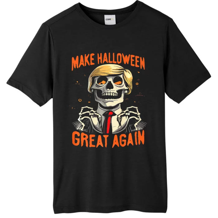 Make Halloween Great Again Donald Trump Funny Skeleton ChromaSoft Performance T-Shirt