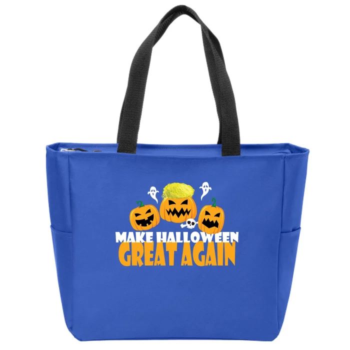 Make Halloween Great Again Meaningful Gift Zip Tote Bag