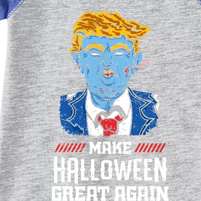 Make Halloween Great Again Donald Trump Zombie Funny Gift Infant Baby Jersey Bodysuit