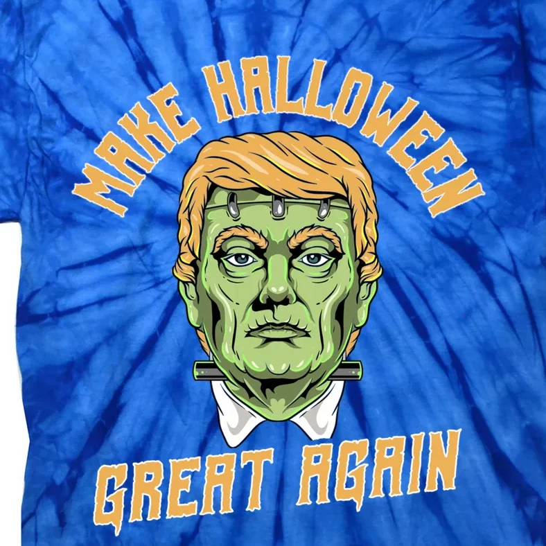 Make Halloween Great Again Funny Donald Trump Halloween Gift Tie-Dye T-Shirt