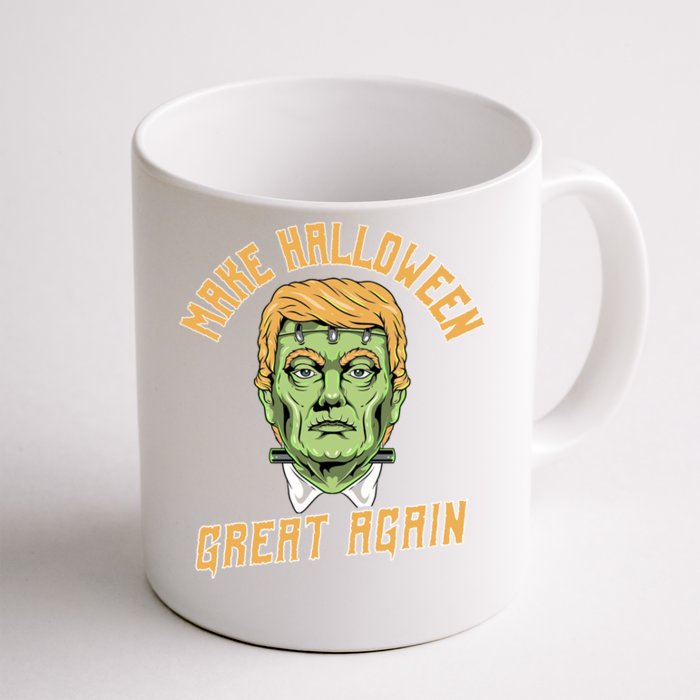 Make Halloween Great Again Funny Donald Trump Halloween Gift Front & Back Coffee Mug