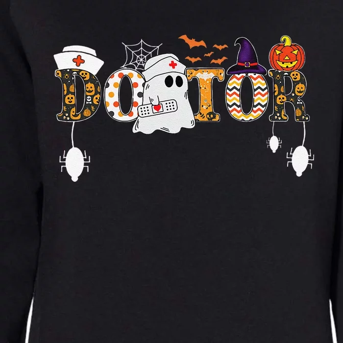 Medical Halloween Ghost Doctor Costume Scary Pumpkin Womens California Wash Sweatshirt