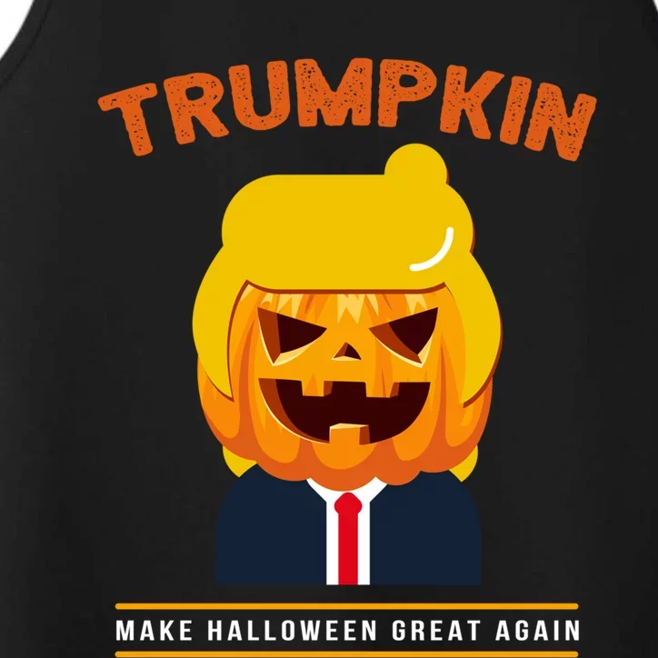 Make Halloween Great Again Trumpkin Halloween Trump Cute Gift Performance Tank