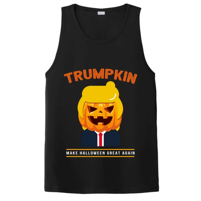 Make Halloween Great Again Trumpkin Halloween Trump Cute Gift Performance Tank