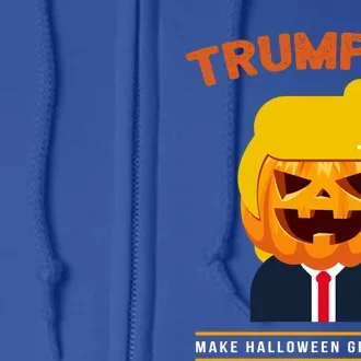 Make Halloween Great Again Trumpkin Halloween Trump Cute Gift Full Zip Hoodie