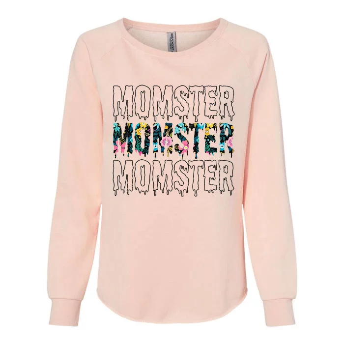 Momster Halloween  Gift For Halloween Womens California Wash Sweatshirt