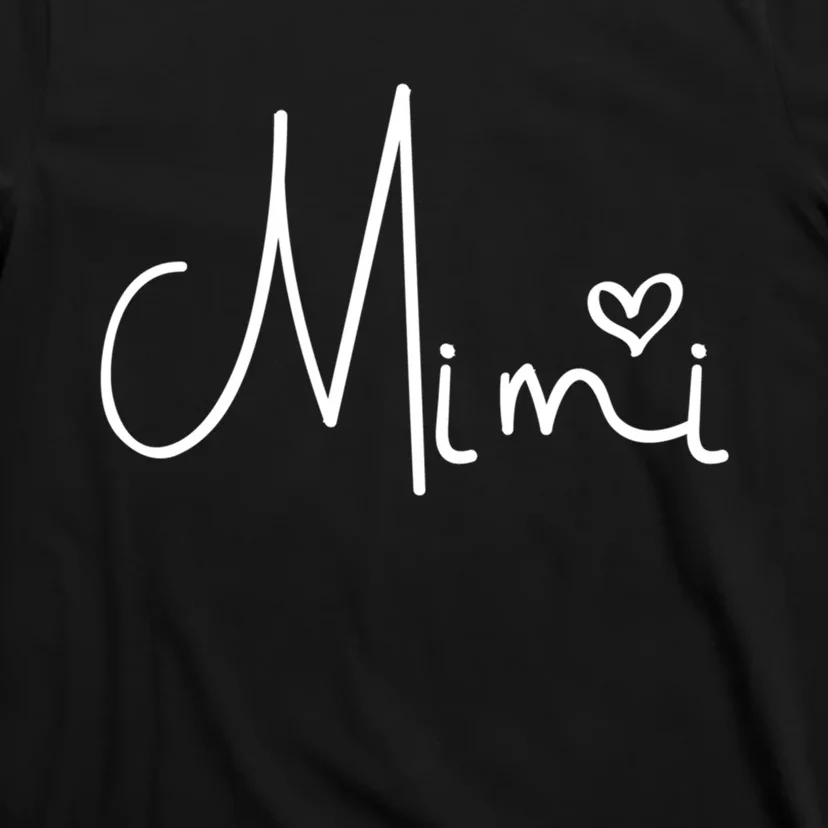 Mimi Heart Grandma Women Christmas Mother's Day Cute Gift T-Shirt