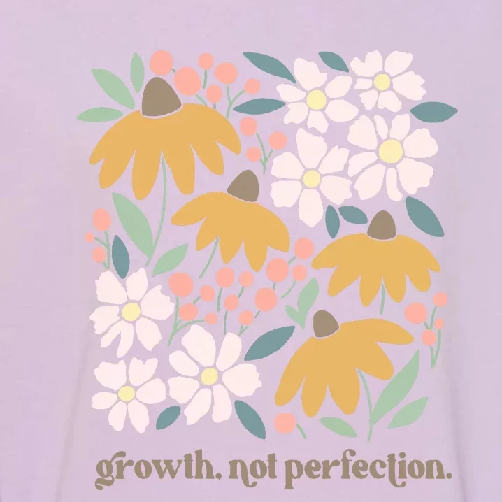 Mental Health Growth Not Perfection Garment-Dyed Sweatshirt