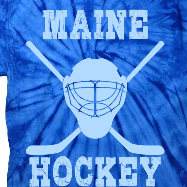 Maine Hockey Gift Tie-Dye T-Shirt