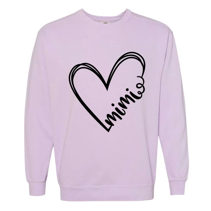 Mimi Heart Grandma For Christmas Mothers Day Gift Garment-Dyed Sweatshirt