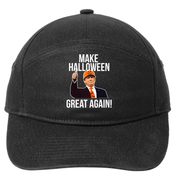 Make Halloween Great Again Donald Trump 2024 7-Panel Snapback Hat