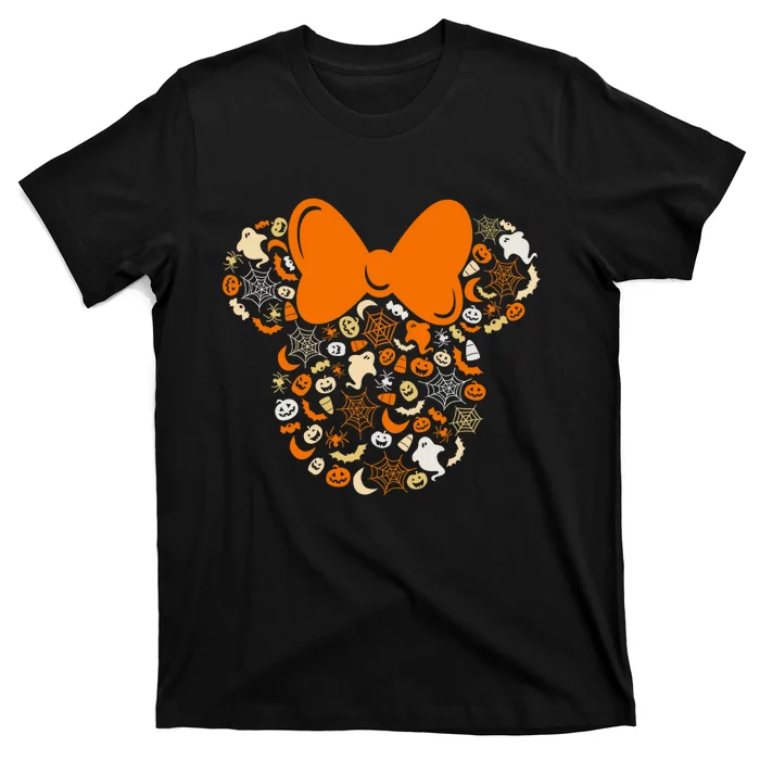 Mouse Halloween Ghosts Pumpkins Spiders T-Shirt