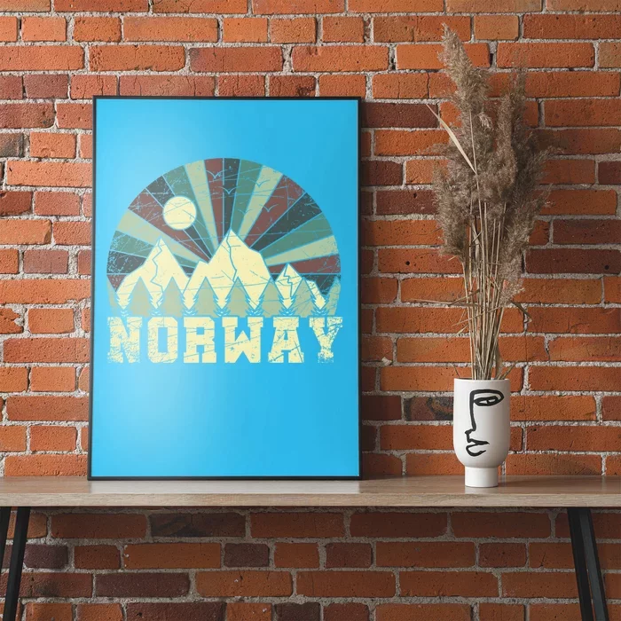 Mountians Hiking Gift Norway Gift Poster