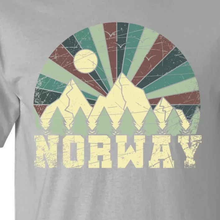 Mountians Hiking Gift Norway Gift Tall T-Shirt