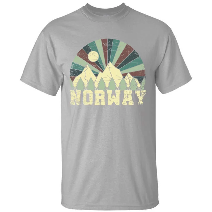 Mountians Hiking Gift Norway Gift Tall T-Shirt