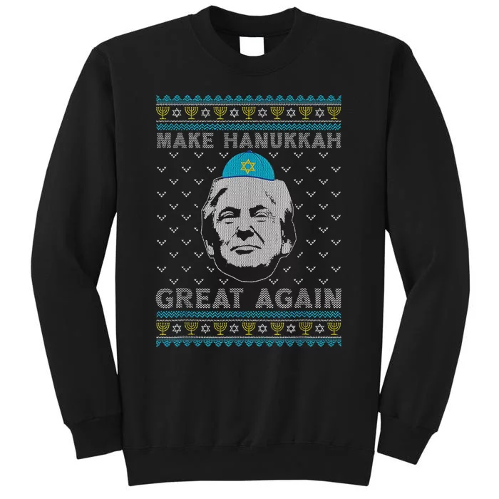 Make Hanukkah Great Again Trump Jewish Ugly Chanukah Sweater Sweatshirt