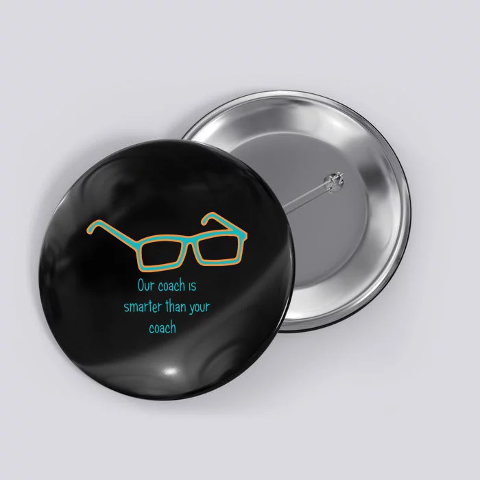 Miami Hc Glasses... Our Coach Is Smarter Than Your Coach Gift For Fan Sport Button