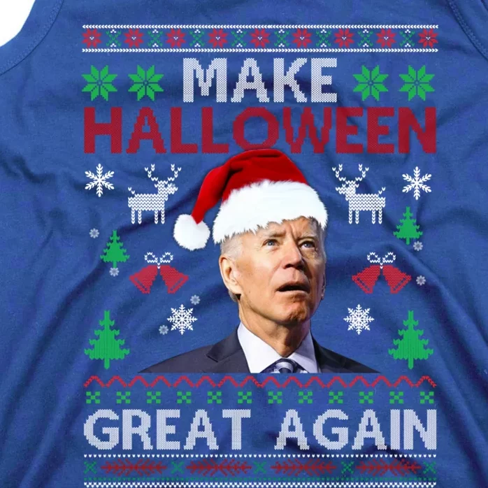 Make Halloween Great Again Santa Joe Biden Ugly Christmas Meaningful Gift Tank Top