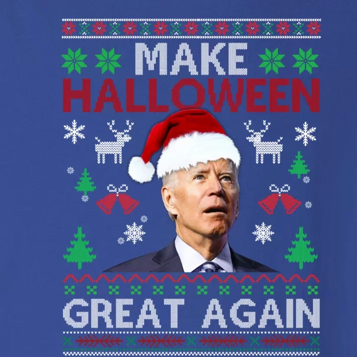 Make Halloween Great Again Santa Joe Biden Ugly Christmas Meaningful Gift Toddler Long Sleeve Shirt