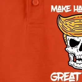 Make Halloween Great Again Funny Trump Gift Gift Dry Zone Grid Performance Polo