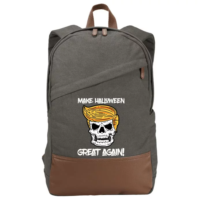 Make Halloween Great Again Funny Trump Gift Gift Cotton Canvas Backpack